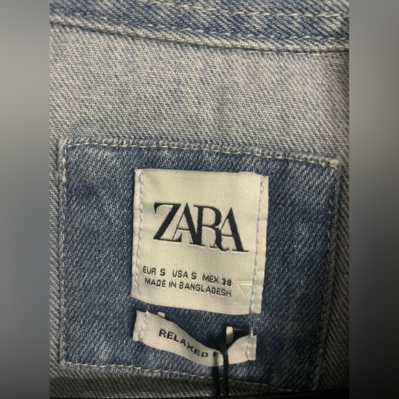 Zara Men’s Relaxed Fit Lightweight Denim Jacket - Picture 2 of 2